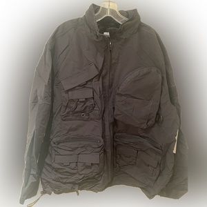 Urban Outfitters men’s lightweight black nylon utility jacket